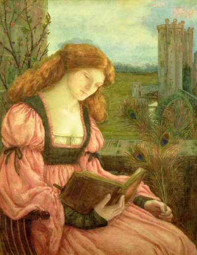 セントバーバラ（紙にテンペラ） 作： Marie Spartali Stillman